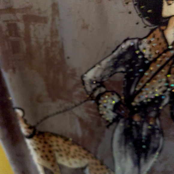 Beautiful Leopard and jewel Blingy dress Top - Picture 6 of 9